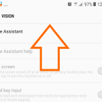 Android Samsung Settings Accessibility Vision Scroll