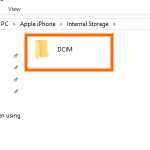 Computer iPhone Storage Drive internal DCIM