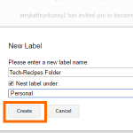 Create Gmail Label