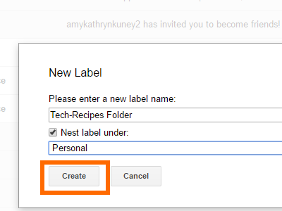 Create Gmail Label