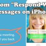 Custom Auto Response on Calls on iPhone