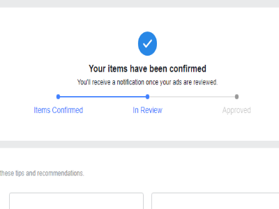 Facebook Create Ad Add is Being Reviewed