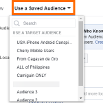 Facebook Create Ad Use Saved Audience