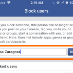 Facebook Mobile Account Block Users Name