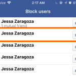 Facebook Mobile Account Block Users Name Results