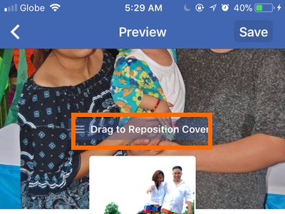 Facebook Profile Edit Cover Drag to Reposition