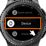 Gear S3 Home – Settings – Device
