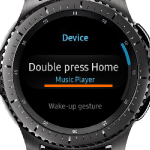 Gear S3 Home – Settings – Device – Double Press Home with Music Player
