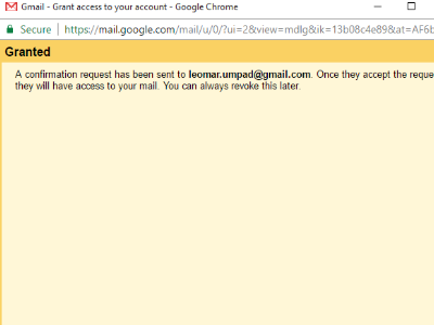 Gmail Access Granted