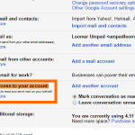 Gmail Click Settings Account and Import Grant Access