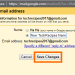 Gmail Name Details New Name Save Details