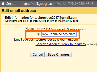 Gmail Name Details New Name