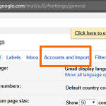 Gmail Settings Account and Import