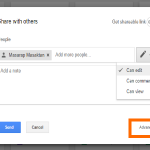 Google Drive File Share Box with Advanced Option