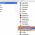 Mac OS X Mavericks Safari Preferences General Select Applications Google Chrome