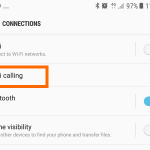 Settings Connection WiFi Calling