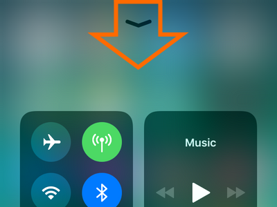 Swipe Down to Close Control Center