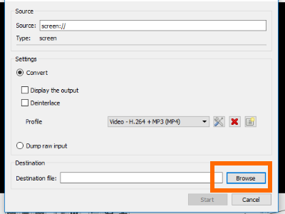 VCL Capture Desired Location