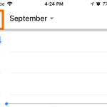 iPhone Google Calendar menu