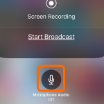 iPhone Microphone Off