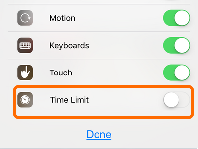 iPhone Time Limit