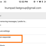 Gmail App Menu Settings Gmail Account Vacation Responder