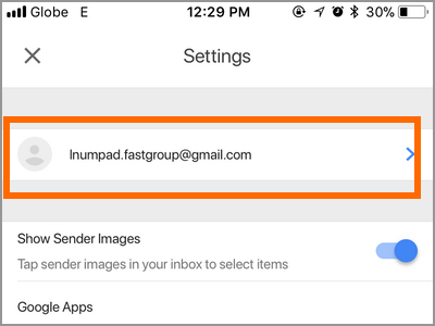 Gmail App Menu Settings Gmail Account