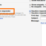 Gmail Settings Vacation Responder
