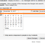 Gmail Settings Vacation Responder Select Start and End Date