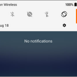 Google Pixel Notification Panel Battery icon