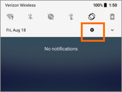 Google Pixel Pull Down Notification Panel Settings