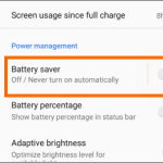 Google Pixel Settings Battery Saver Switch