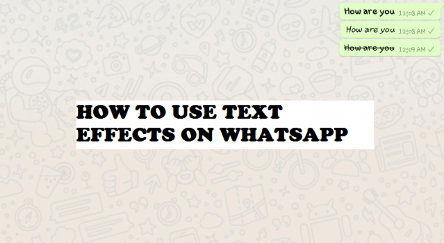 use text effects on whatsapp
