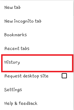 delete history from google chrome