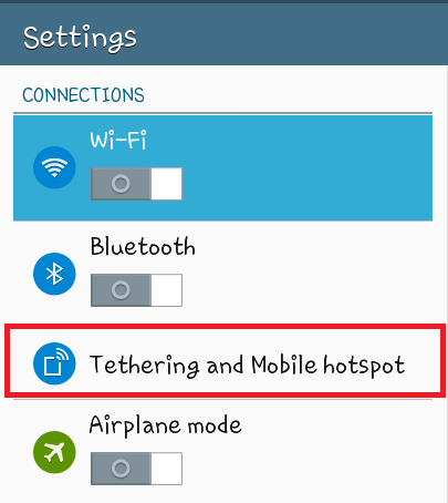 create hotspot with android