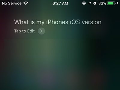 Siri Ask a Question