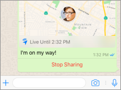 Whatsapp Live Location Done