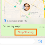 Whatsapp Live Location Stop Sharing
