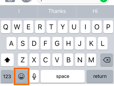 iPhone Compose New Message Emoji