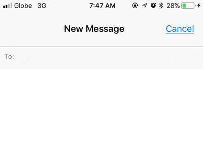 iPhone Compose New Message