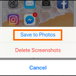 iPhone Edit Screenshot Save Photos