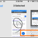 iPhone Edit Screenshot Share Select Items