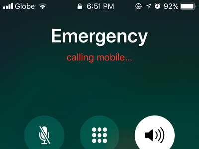 iPhone Emergency SOS Call