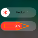 iPhone Emergency SOS Screen Swipe Buttin