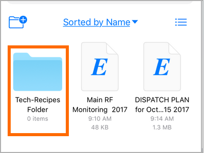 iPhone Files App Add New Folder Done