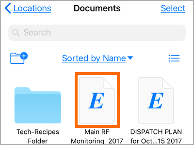 iPhone Files App Browse Tab iCloud Drive Choose File