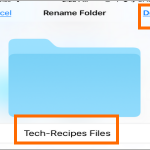 iPhone Files App Touch and Change Folder Name