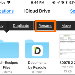 iPhone Files App Touch and Hold Folder Rename