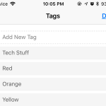 iPhone Files Select Tags