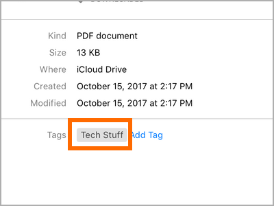 iPhone Files View Folder file Tag